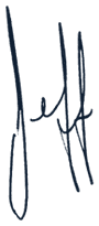 Jeff’s signature