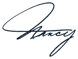 Nancy’s signature